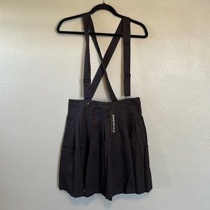 Pleated Black Jumper with Straps by ModCloth